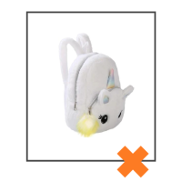 Rugtas unicorn offwhite